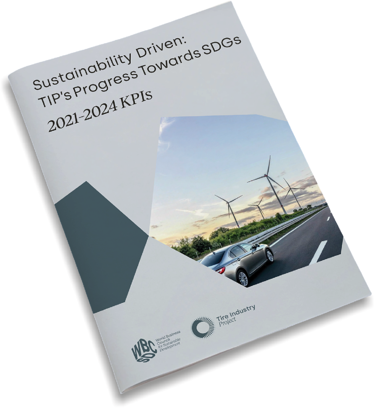 A virtual mock up of KPI report cover