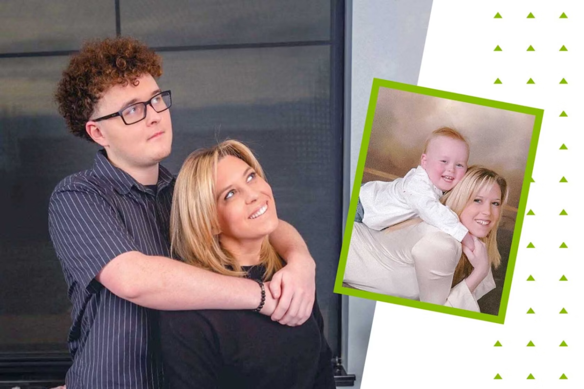 Erin Hollingsworth and her son Connor