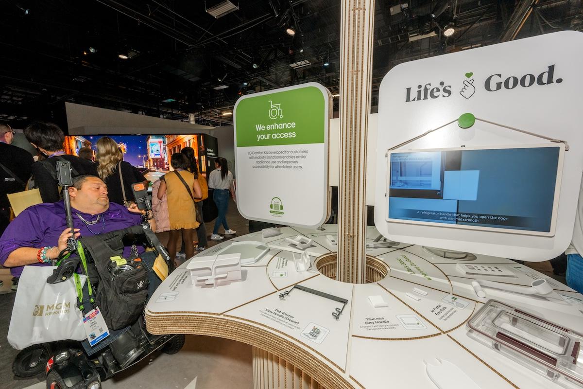 LG booth at event