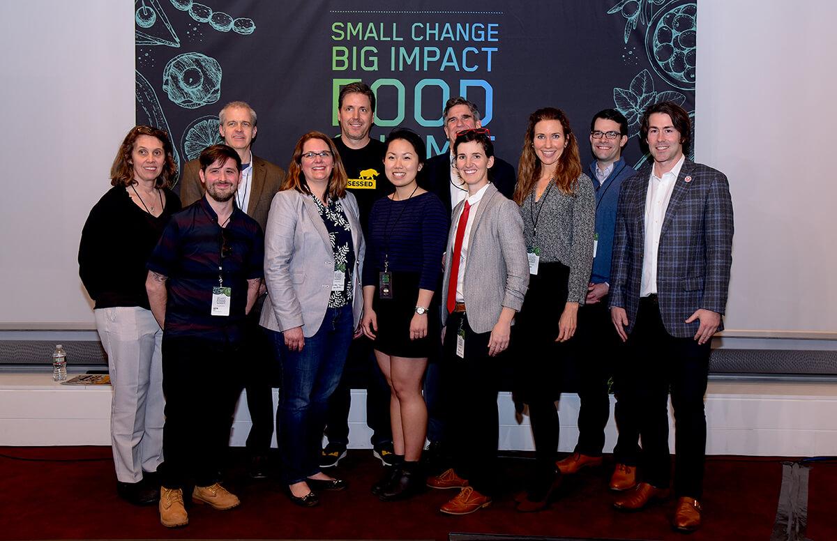 Challenge judges and winners: Director of Strategic Initiatives and Communications at Harvard University Dining Services Crista Martin; Executive Director of Conscious Alliance Justin Levy; Vice President of Consumer Insights and Corporate Innovation at Hormel Foods Scott Aakre; New Entry Food Hub’s Ginger Turner; Founder and Chief Vibe Officer of Which Wich Je Sinelli; Harvard University Student Christi Lee; Partner at Prince Lobel Tye LLP and Former U.S. Ambassador Hon. Robert Barber; RD of Cambridge Schools Food & Nutrition Services Department Mellissa Honeywood; Executive of Residence at Attention Span Media Elizabeth Fastiggi; Product Manager of Fidelity Labs Neal Doyle; Chief Strategy Officer of Attention Span Media Garrett Law