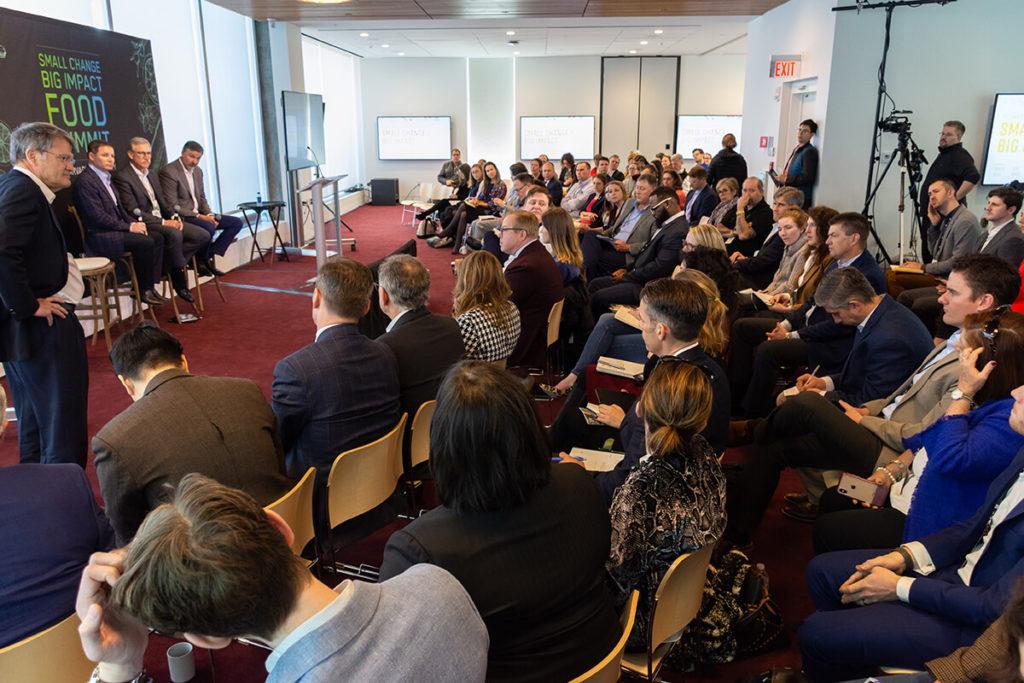 Pioneers and Leaders Roundtable | Professor of Agriculture and Business at Harvard Business School David Bell; CEO of Grocery Manufacturers Association Geo Freeman; JUST, inc.’s Jim Borel; Chairman of the Board, President and CEO of Hormel Foods Jim Snee