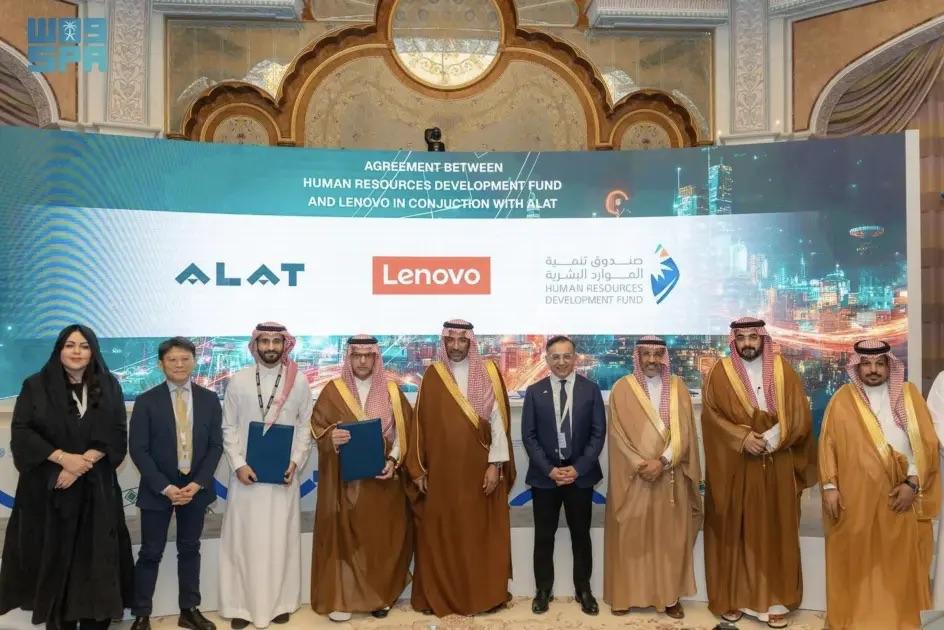 group photo with ALAT and Lenovo logos