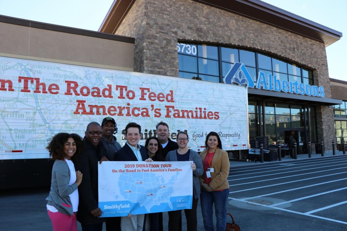 Smithfield Foods’ Helping Hungry Homes® Tour Visits Las Vegas to Provide More Than 40,000 Pounds of Protein to Three Square Food Bank to Support Nevadans in Need During Retail Partner Alberstons New Store Location Grand Opening Event