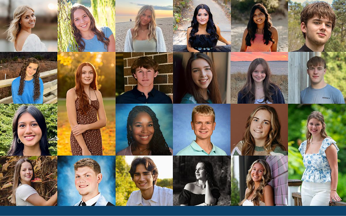 collage of scholarship recipients