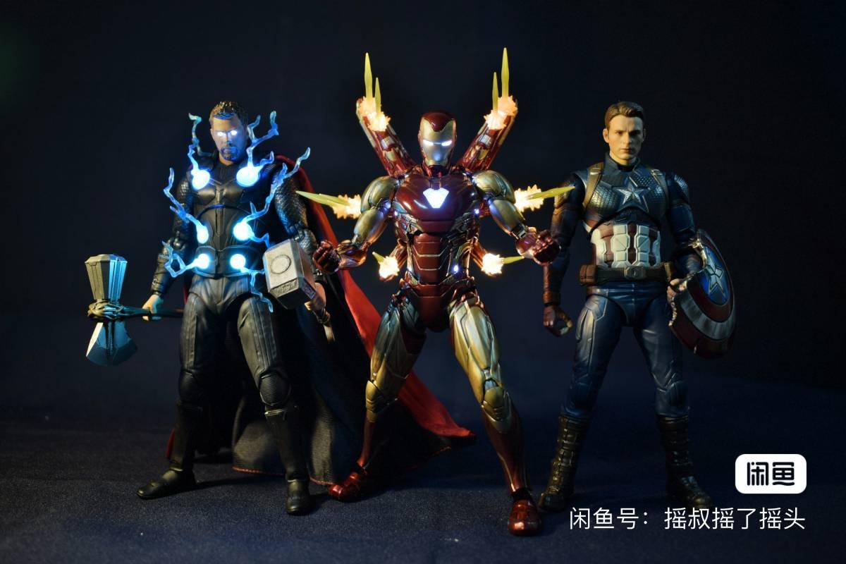 Lighted Marvel figurines