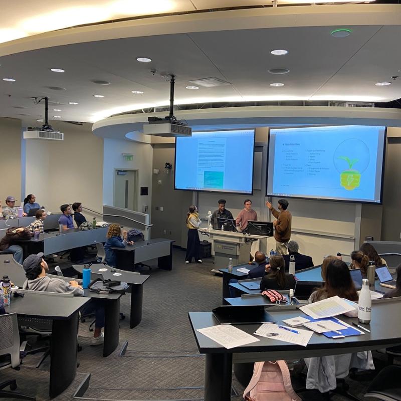 Georgia Tech Scheller College Students in Sustainable Business Class Students in the classroom