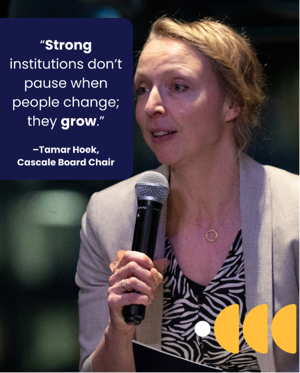 Tamar Hoek, Cascale Board Chair