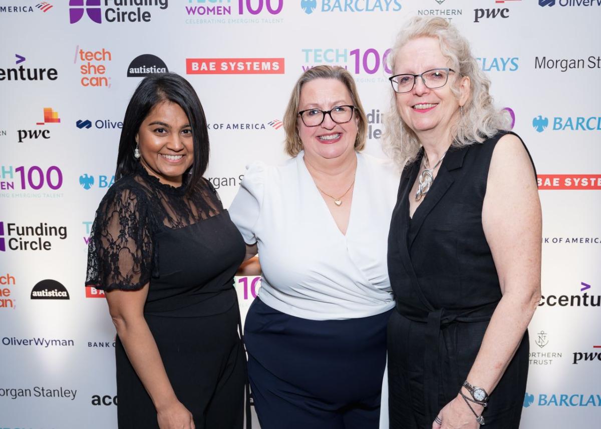 Alison Pain and two other women smiling