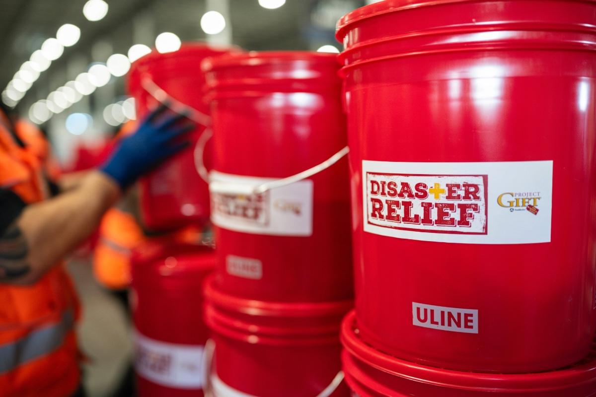 Disaster relief buckets from Southwire