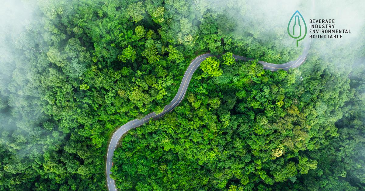 aerial view the road ahead