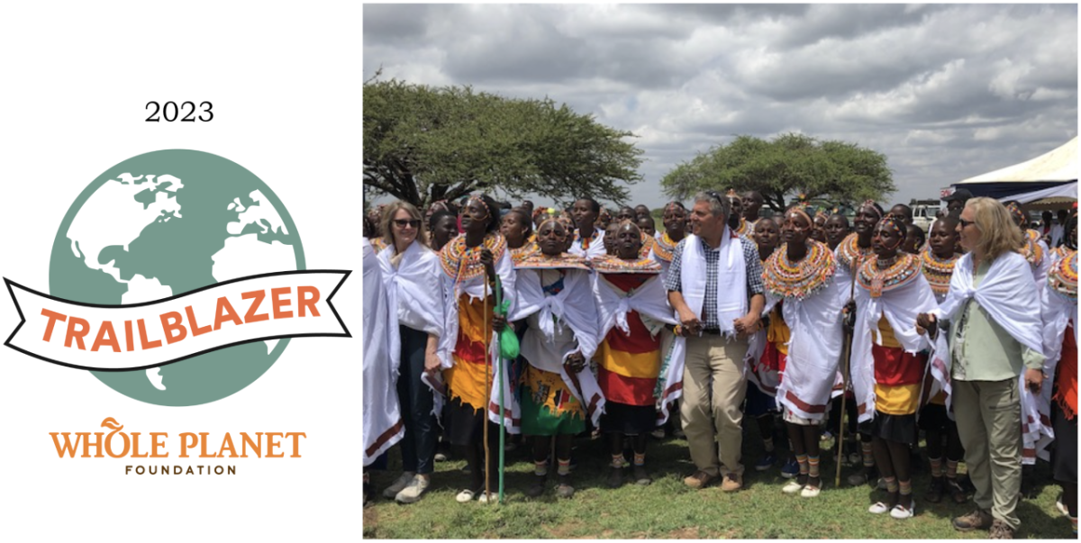 Vince and Candace Kasperick, his sister Helen Finneran and Whole Planet Foundation in Kenya learning from the community. " "
