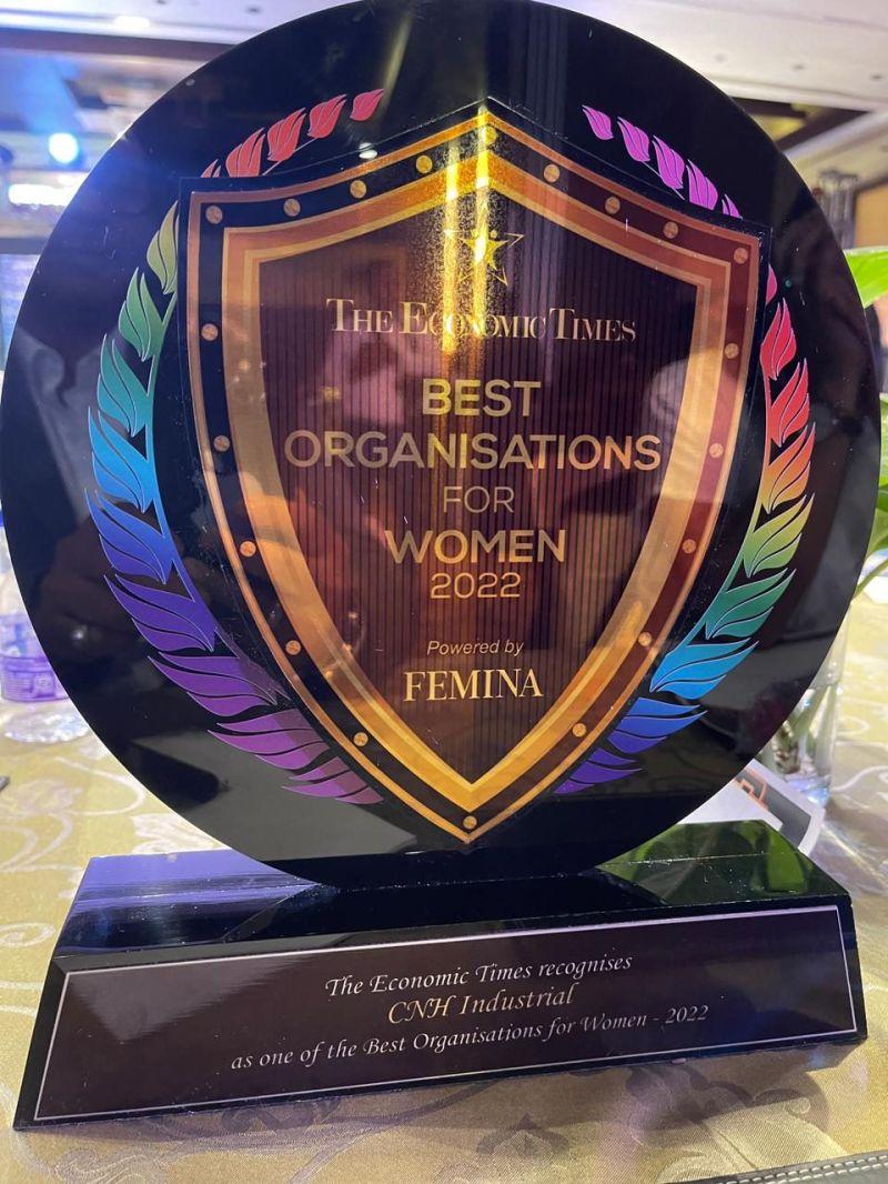 The Economic Times Best Organizations for Women 2022 trophy