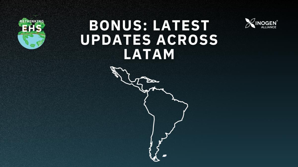 Banner with outline of Latin America and podcast title