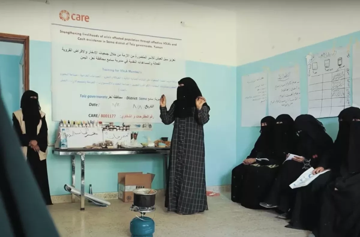 A CARE VSLA in Emergencies group in Yemen A CARE VSLA in Emergencies group in Yeme