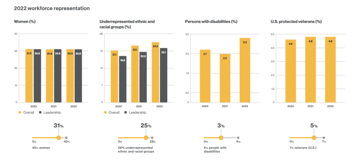 2022 Workforce representation