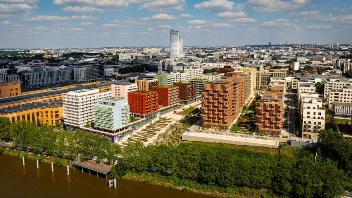 aerial view of buildings