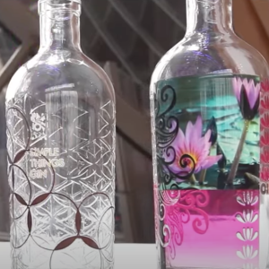 glass bottles
