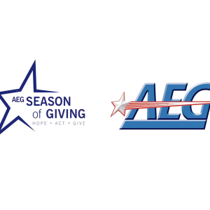 AEG Season of Giving and AEG logo