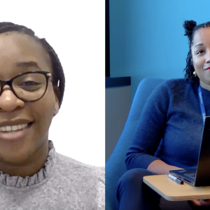 Dr. Kelly Tchambake and Tyrene Essell