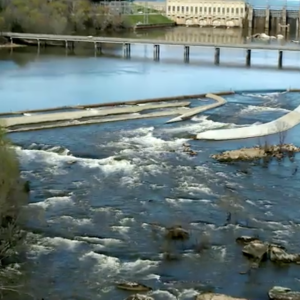 Photo of a river with water flowing 