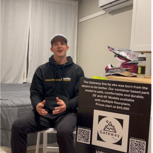 Josh Cartwright talks about staying in ekō Solutions’ Gateway Park Model RV