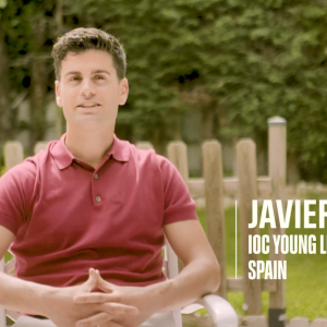 Javier Raya seated outdoors