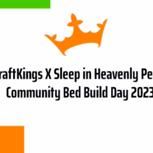 DraftKings Sleep in Heavenly Peace Community Bed Build Day 2023 