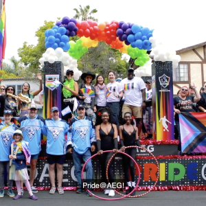 Group of people at the Pride Parade