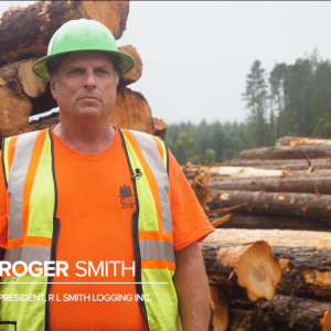 Roger Smith, above, is a longtime Rayonier logger whose family has worked in logging for almost 100 years.