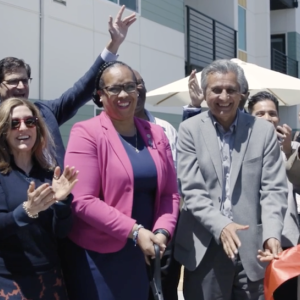 Ribbon cutting at LightTree development.