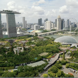 aerial view of Singapore