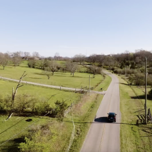 Driving country road