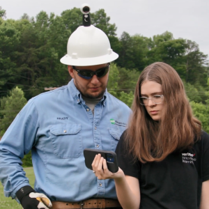 Grace Lester’s VR video shows what it’s like to be a utility worker scaling an electrical pole.