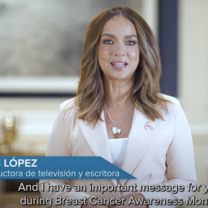 Amari Lopez: And I have an important message for you during Breast Cancer Awareness Month.