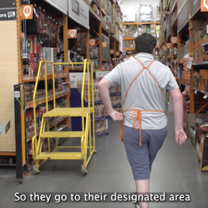 Member of Ken's Krew preparing for work.