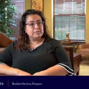 employee from Prospero Housing Community Services