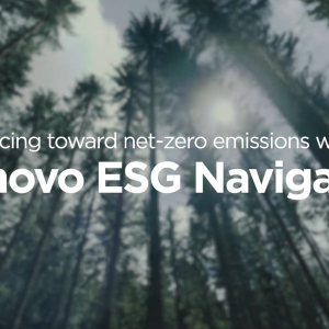 "Racing towards net-zero emissions with Lenovo ESG Navigator"