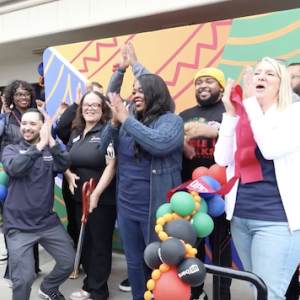 Ribbon cutting and block party at U.S. Bank Crenshaw branch.