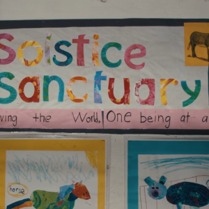Solstice Sanctuary display board 