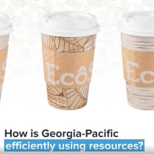 How is Georgia-Pacific efficiently using resources?