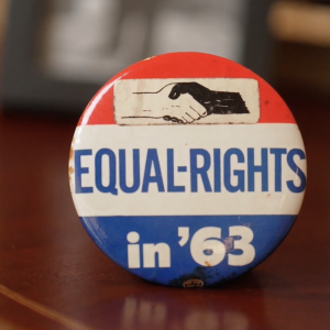 Equal Rights in '63 pin