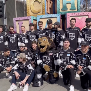 LA Kings players visited CHLA