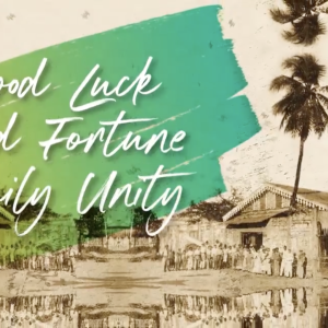 "Good luck good fortune family unity"