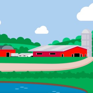 animation of a farm