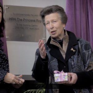 HRH Anne at DNA day.