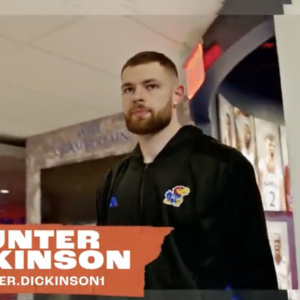 Hunter Dickinson, Men’s Basketball, University of Kansas.