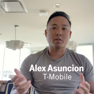 Alex Asuncion sat in a room talking to the camera