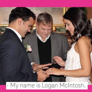 Two people getting married 