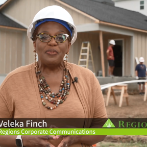 Veleka Finch reporting from a home build site.
