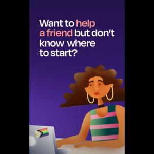 Want to help a friend but don't know where to start?